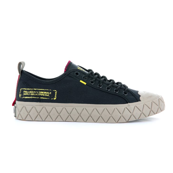 Baskets Palladium Palla Ace Supply LO Low Tops Homme Noir | FR LPH754T